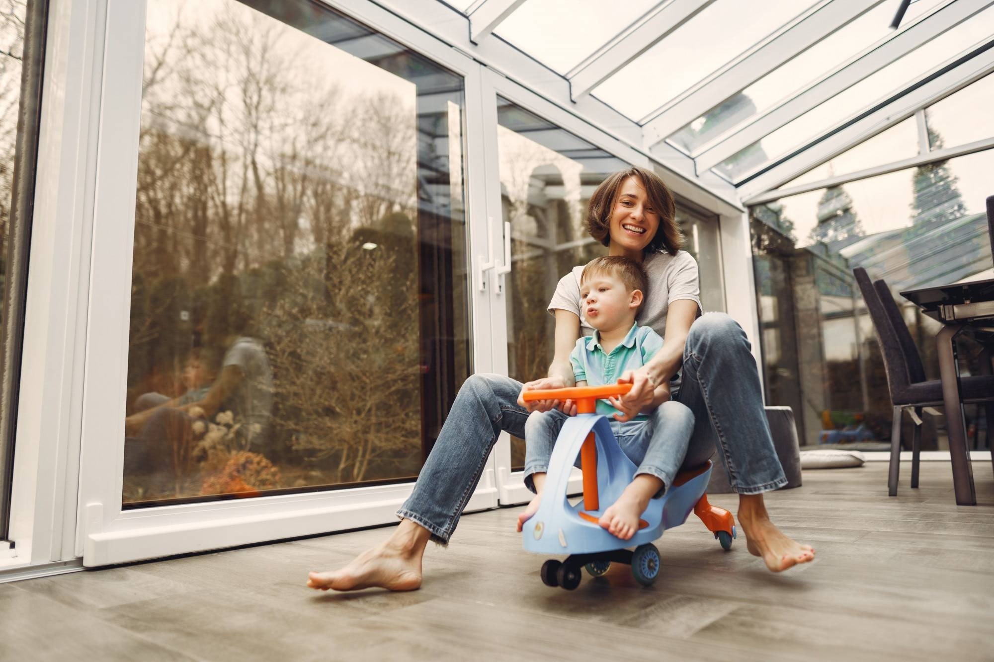 Heat and sound insulated PVC window systems