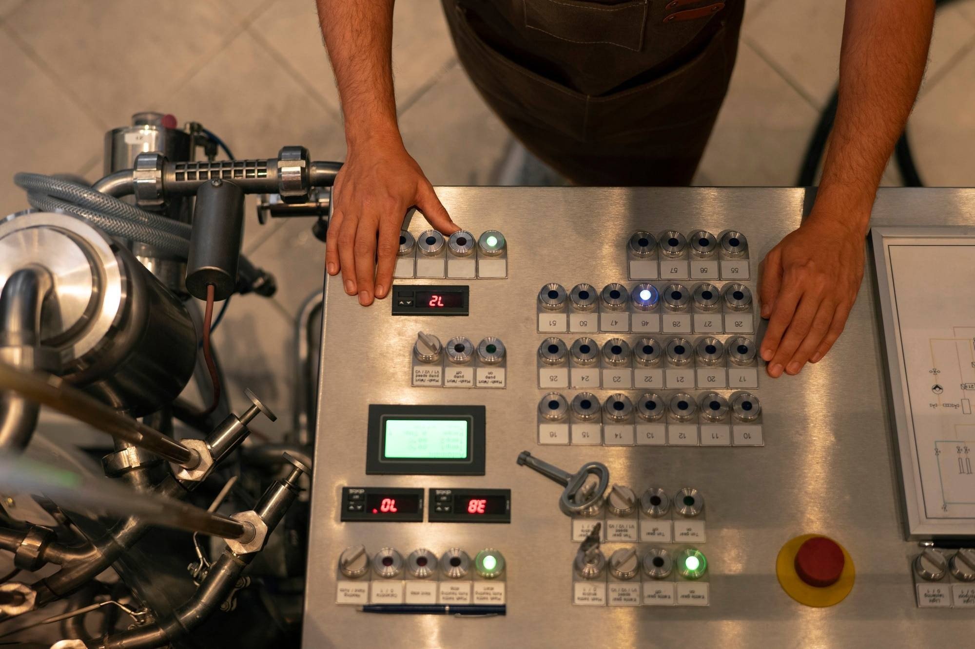 Industrial machine connection