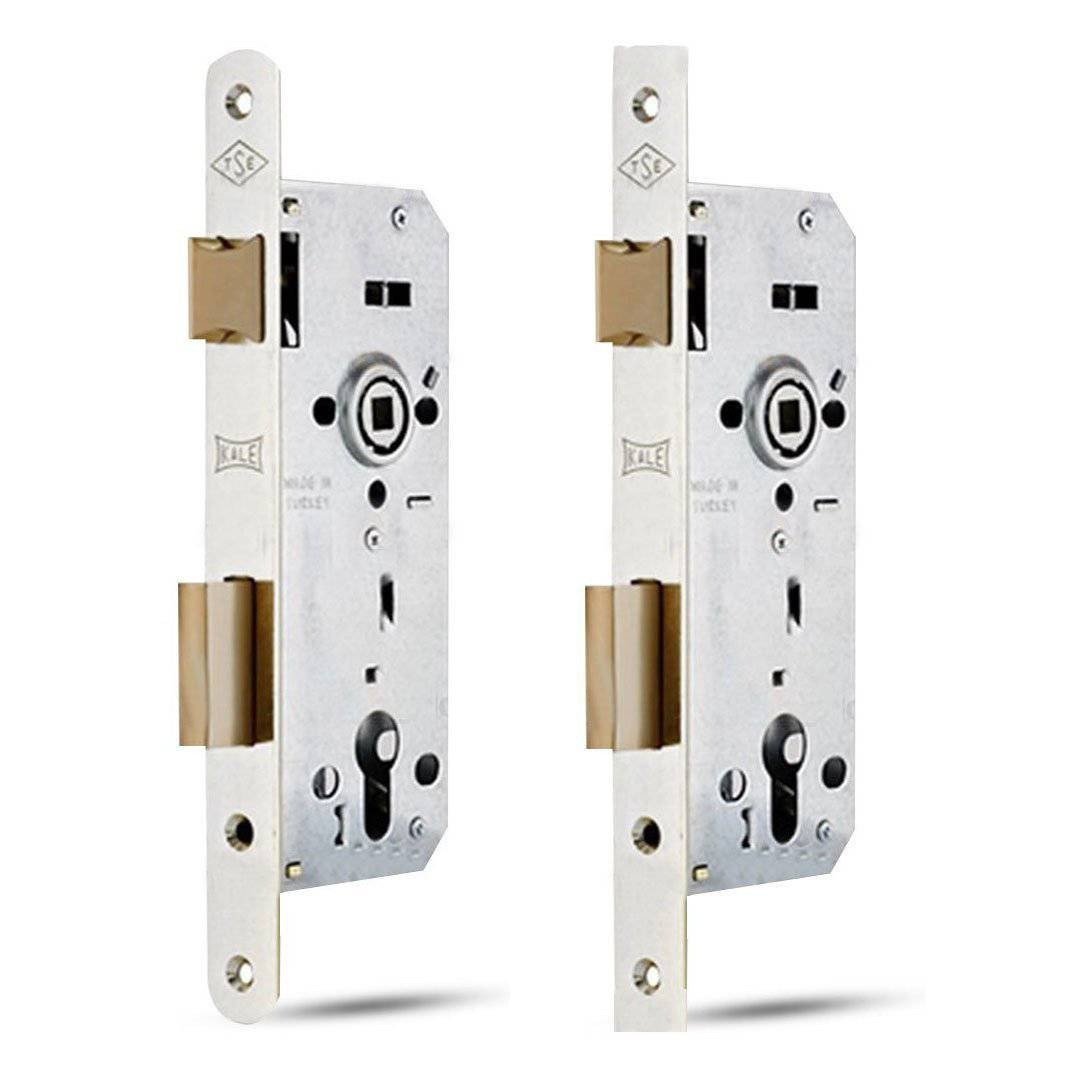 Nickel cylinder exterior lock, silver