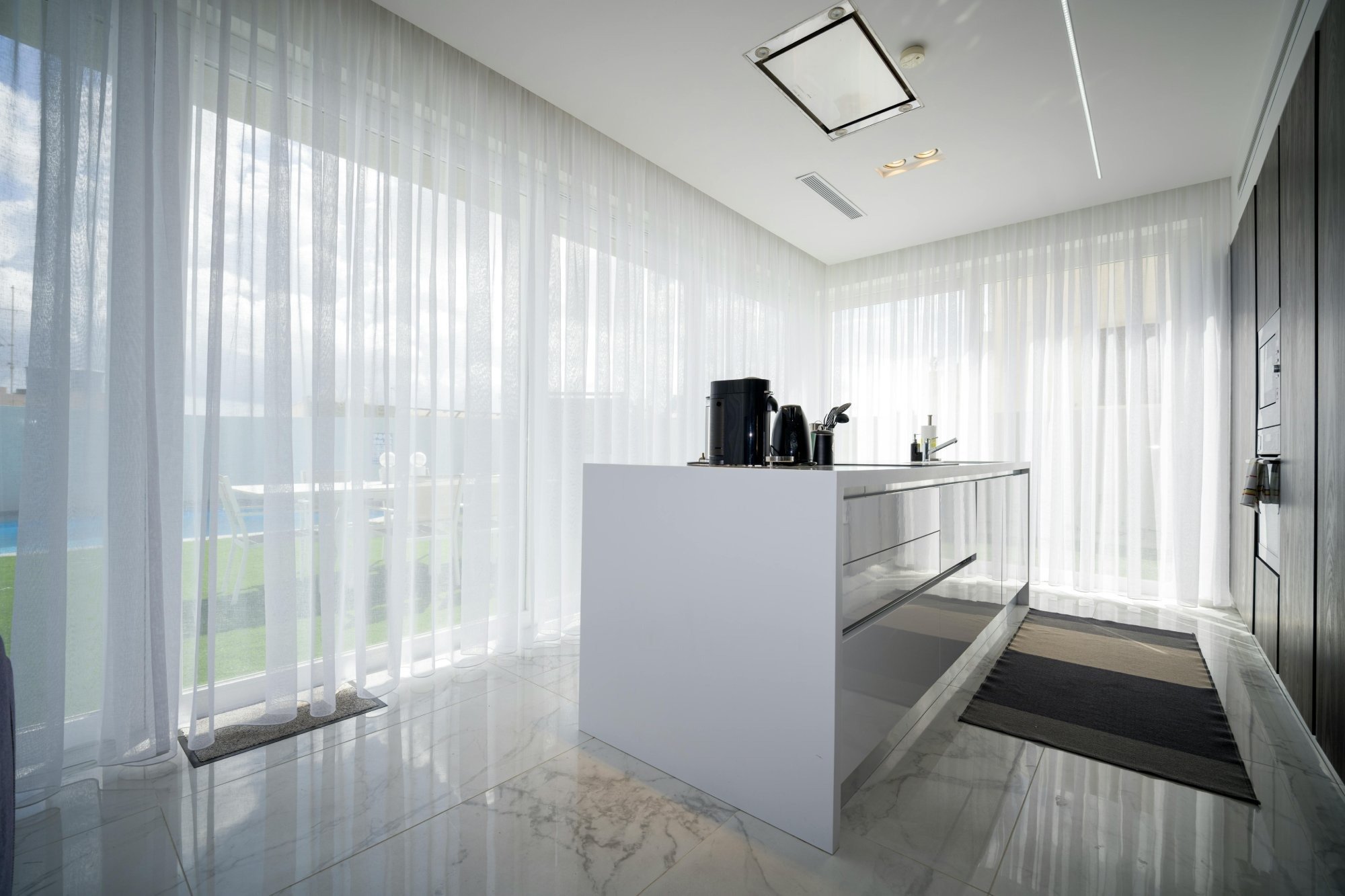 Motorized curtain systems