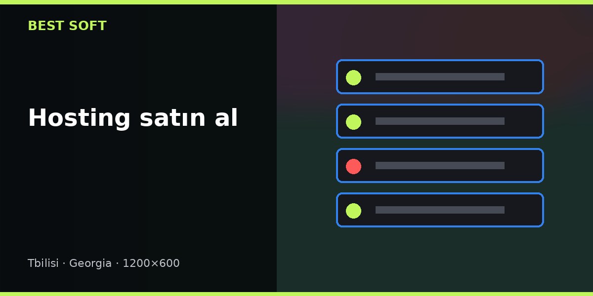 Hosting Satın Al: Kaynak, PHP, Yedekleme ve Gecikme