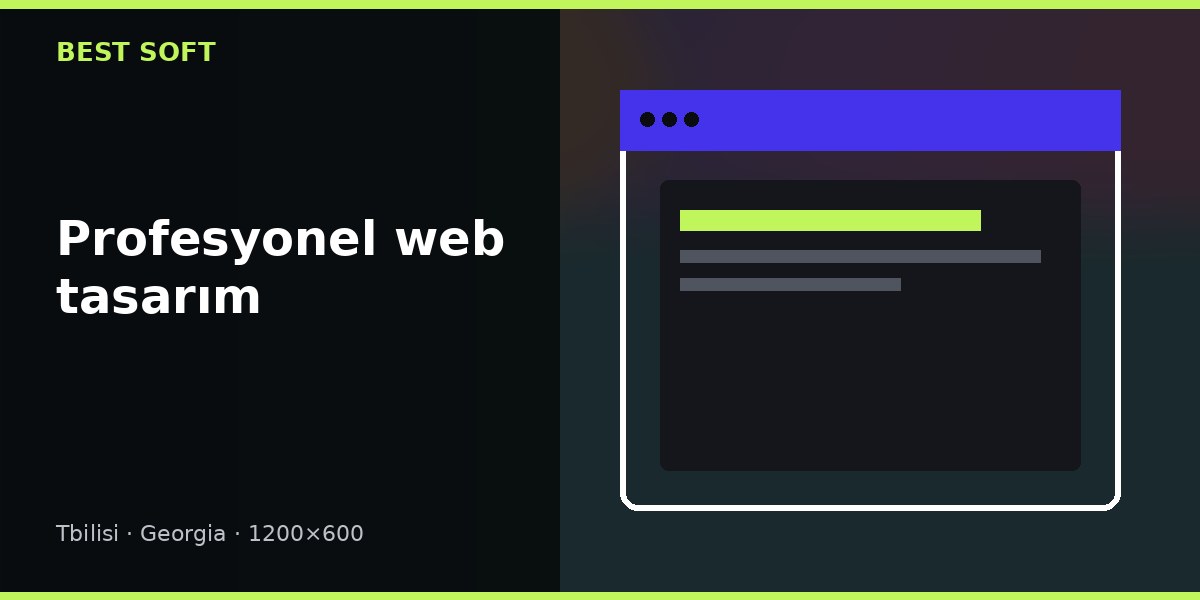 Profesyonel Web Tasarım: Şablon, Keşif ve Teslim Kapsamı